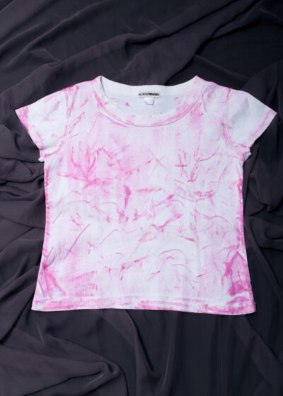 Reworked Vintage Y2K Cotton Baby Tee in Pink
