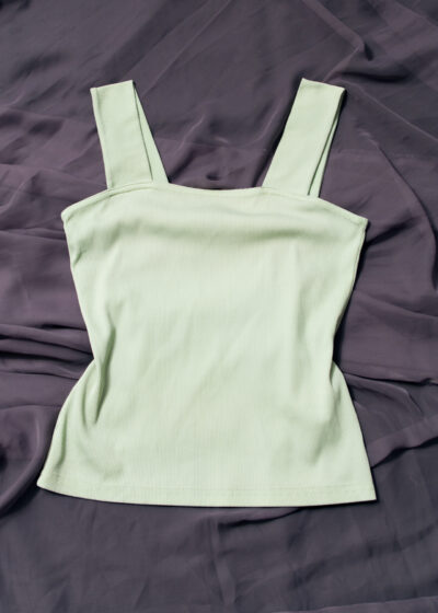 Vintage Y2K Carlo Colucci Fitted Top in Pastel Green