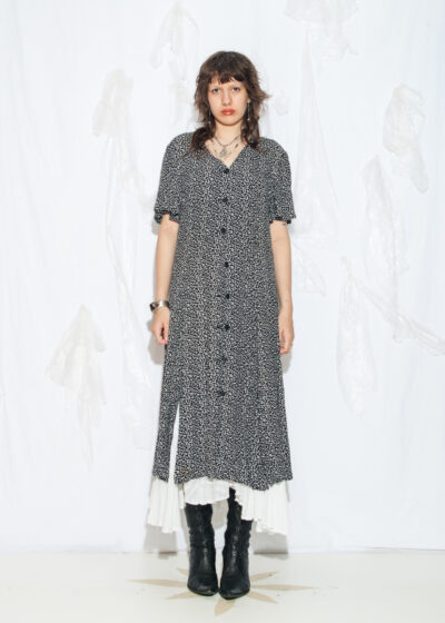 Vintage 90s Maxi Dress in Black