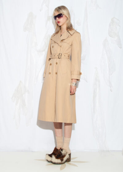 Vintage 70s Trench Coat in Beige