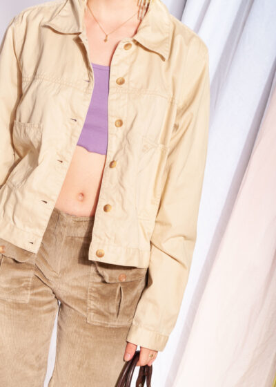 Vintage Mexx jacket Y2K beige cotton oversized autumn coat