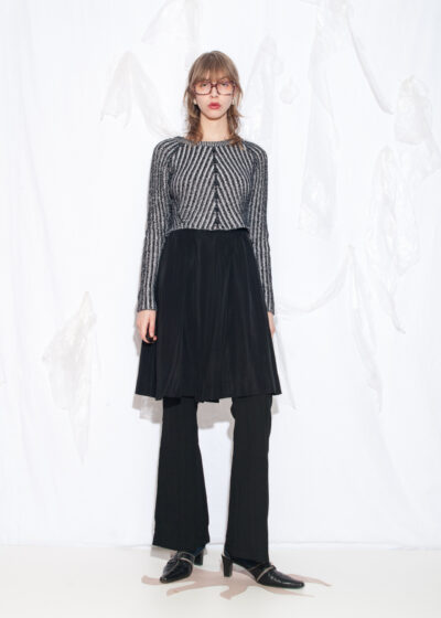 Vintage 50s Midi Skirt in Black