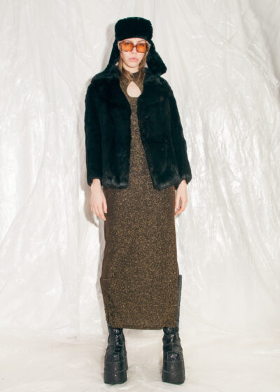 Vintage Fur Coat 60s Super Soft Jacket in Black