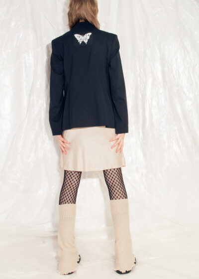 Vintage Blazer Y2K Reworked Eat Acid Butterfly Jacket
