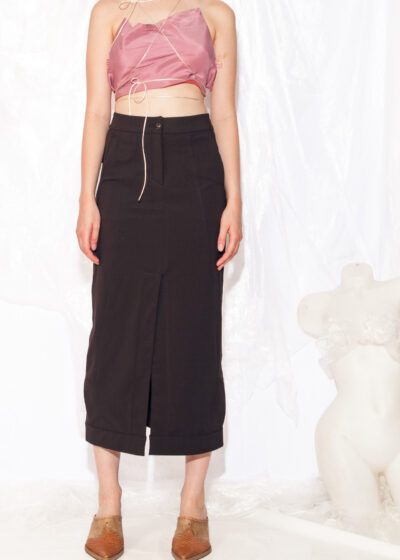 Vintage Y2K Marithe et Francois Girbaud Cargo Skirt in Brown