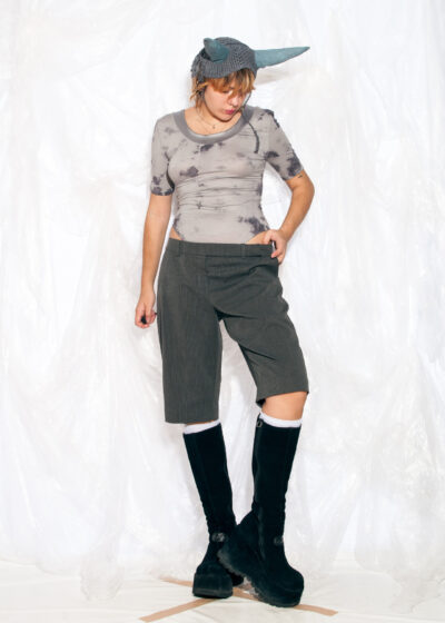 Vintage Y2K Capri Trousers in Grey