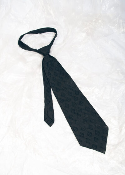 Vintage 70s Wide Tie in Black