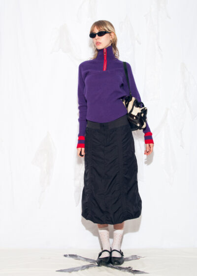 Vintage Y2K KJUS Knit Jumper in Purple