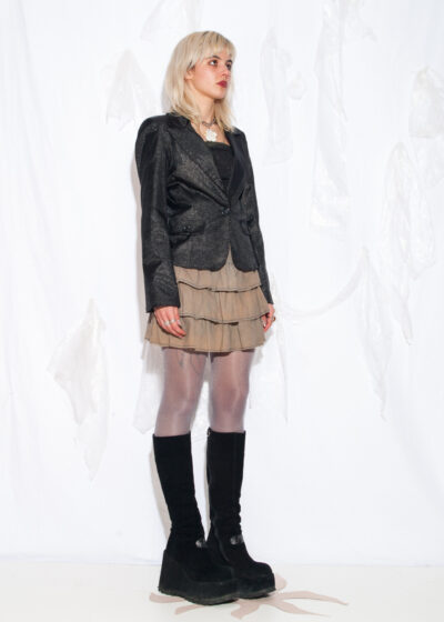 Vintage Y2K Glitter Blazer in Black