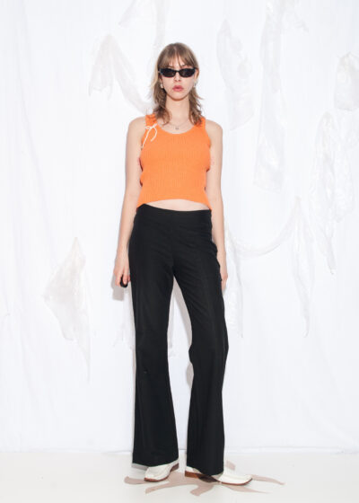 Vintage Y2K Flare Trousers in Black