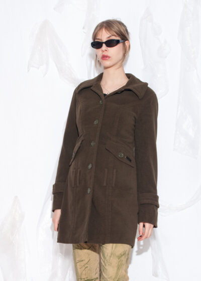 Vintage Y2K Buffalo Coat in Khaki