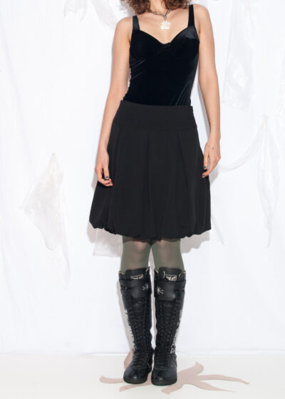 Vintage Y2K Bubble Skirt in Black