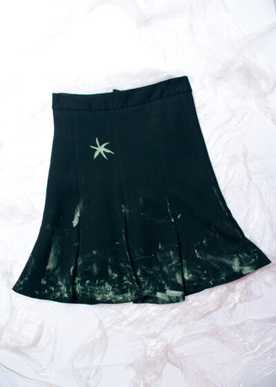 Reworked Vintage Y2K Midi Skirt in Black
