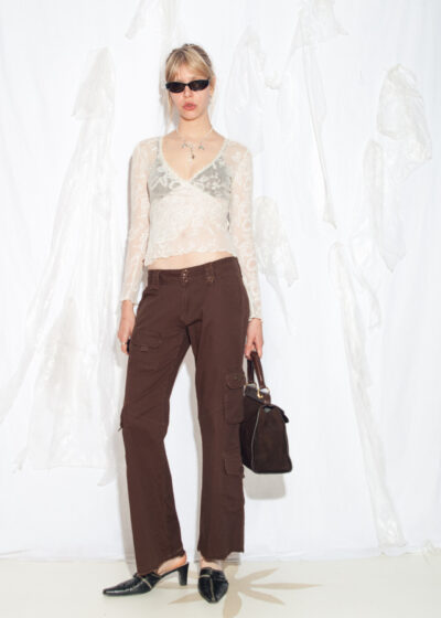 Vintage Y2K Cargo Trousers in Brown