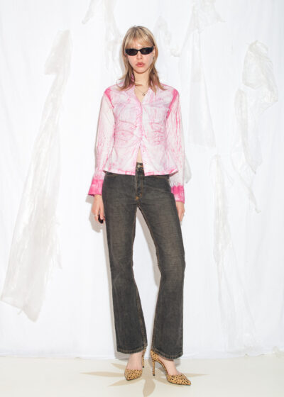 Vintage Y2K Flare Jeans in Grey