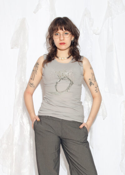 Vintage Y2K Miss Sixty Top in Grey