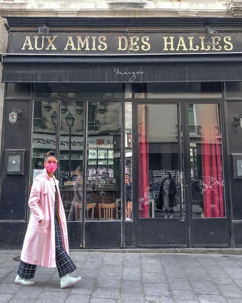 Outfit photo of a person wearing a vintage trench coat