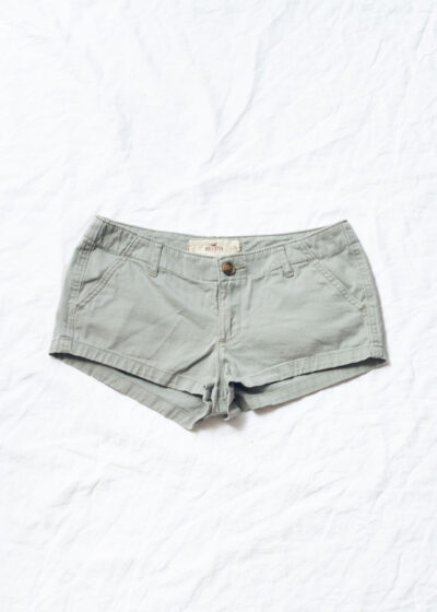 Vintage Y2K Hollister Micro Shorts in Dirty Teal