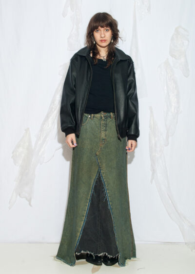 Vintage Y2K Adidas Leather Bomber Jacket in Black