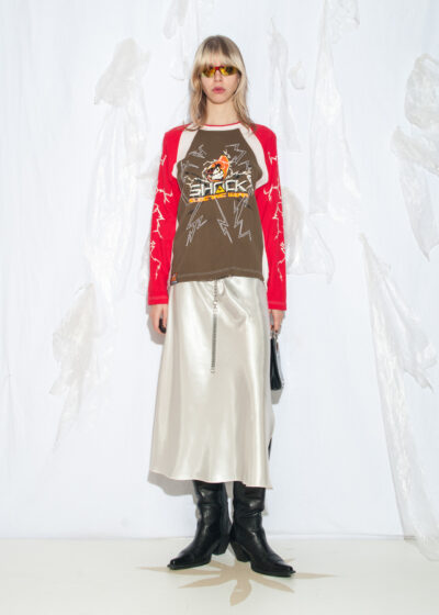 Vintage Y2K Pole Position Graphic Tee in Red