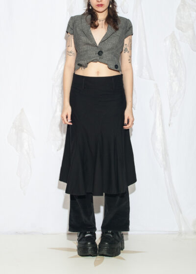 Vintage Y2K Jennifer Taylor Frilly Skirt in Black