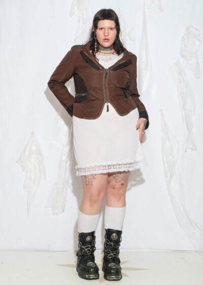 Vintage Y2K Biba Slim Fit Blazer in Brown