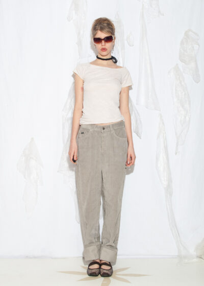 Vintage 90s Lee Cord Trousers in Grey