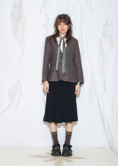 Vintage Y2K Stills Wool Blazer in Grey